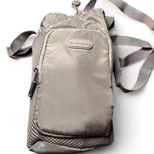 NEW Travelon Men's Gray Travel Crossbody Insulated Water Soda Bottle Bag Carrier